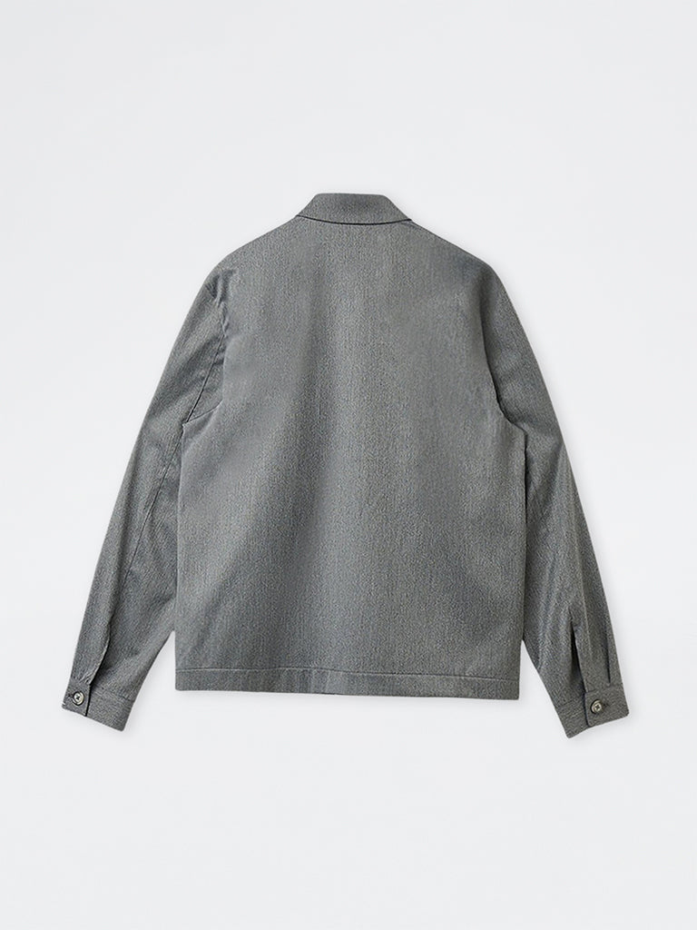 WES Formals Charcoal Solid Slim-Fit Jacket