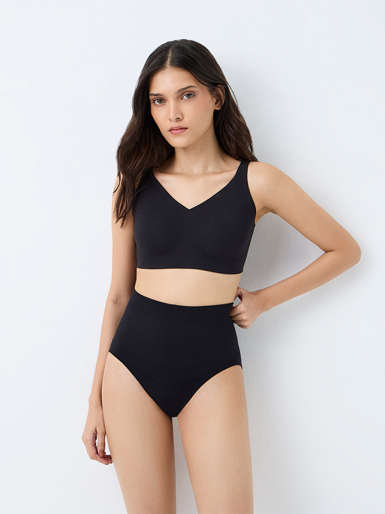 Wunderlove Black Shapewear Briefs Set - Pack of 2