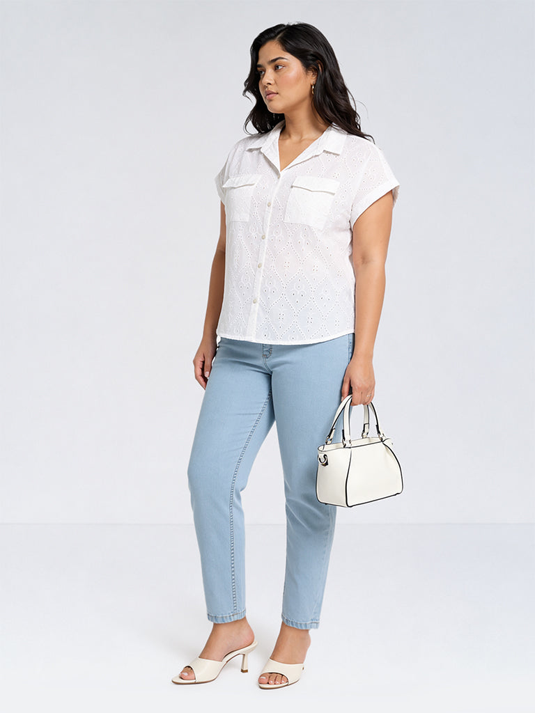 Gia Blue Skinny-Fit High-Rise Denim Jeggings