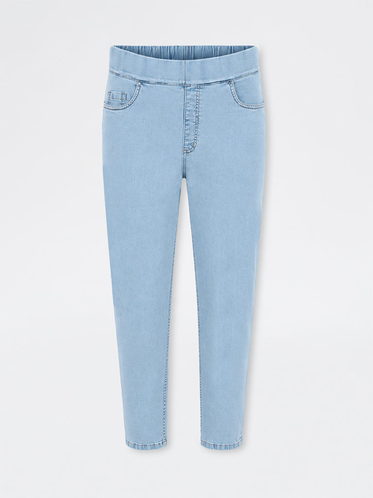 Gia Blue-Wash High-Waist Regular Fit Jeans