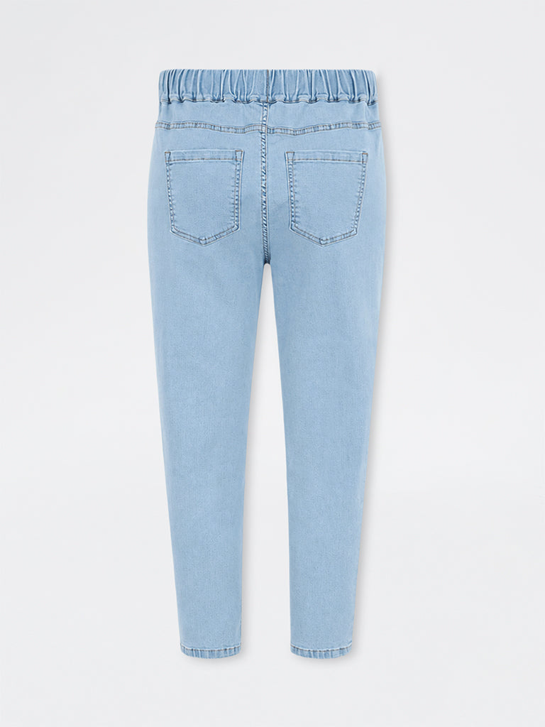 Gia Blue-Wash High-Waist Regular Fit Jeans