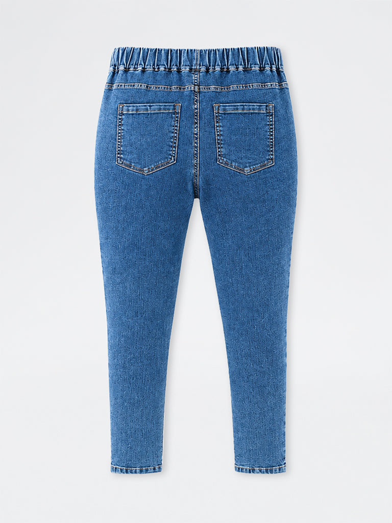 Gia Blue-Wash Mid-Waist Skinny Fit Jeans