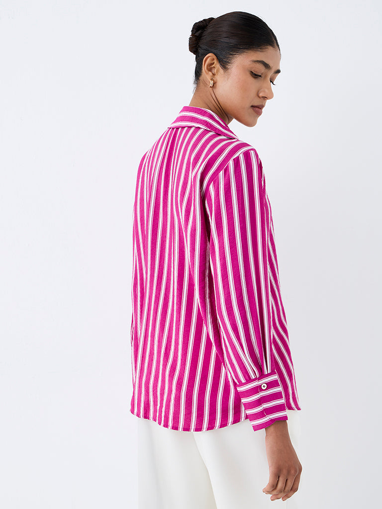 Wardrobe Pink Striped Shirt