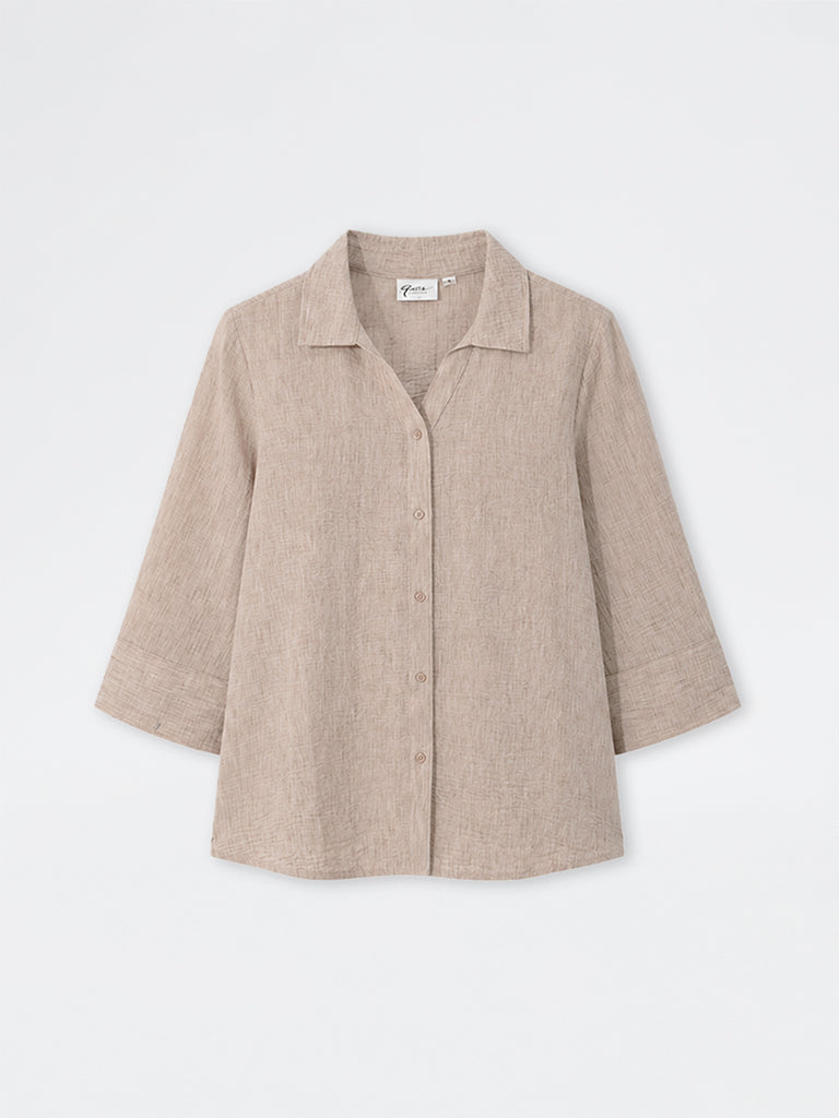Gia Beige Melange Shirt