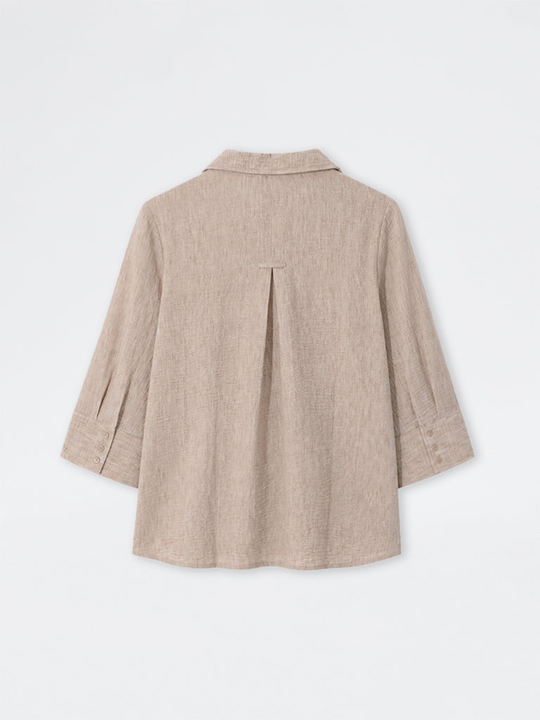 Gia Beige Melange Shirt