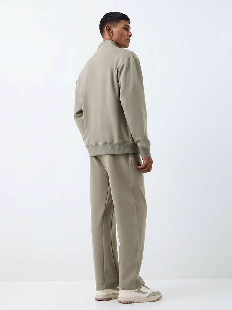 Nuoflexx Sage Solid Relaxed-Fit Mid-Rise Track Pants