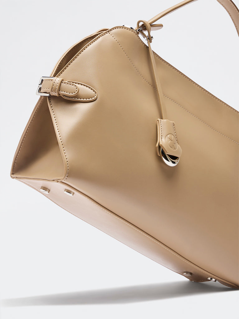 Pome Luxe Berlin Arched Leather Handbag