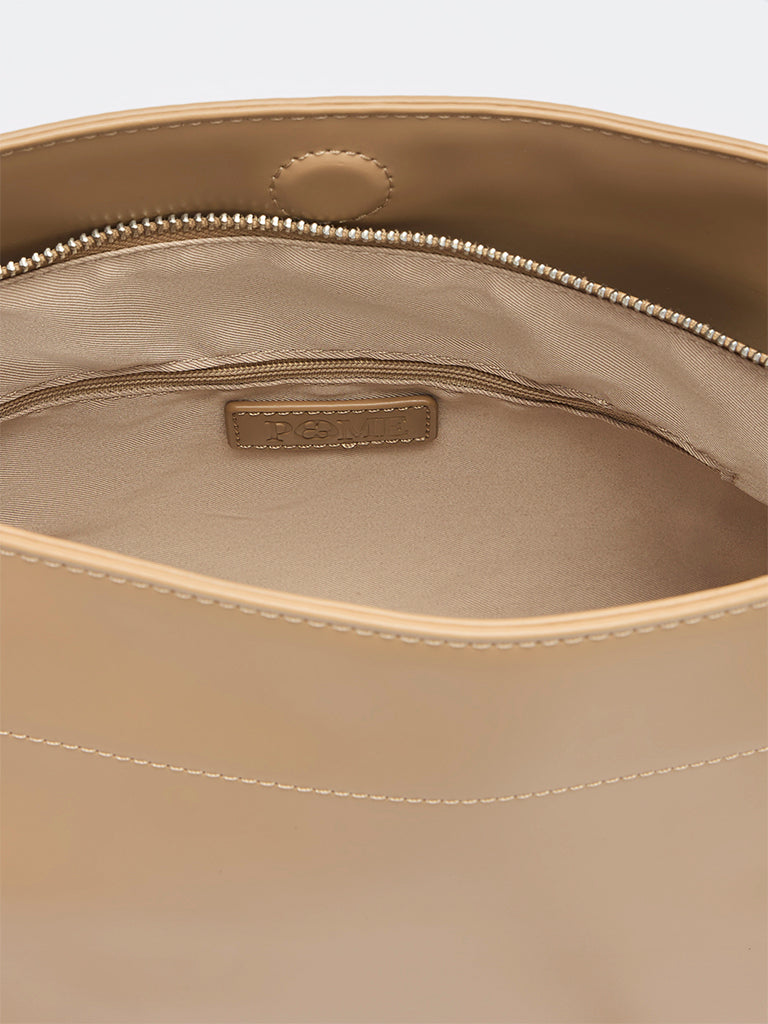Pome Luxe Berlin Arched Leather Handbag