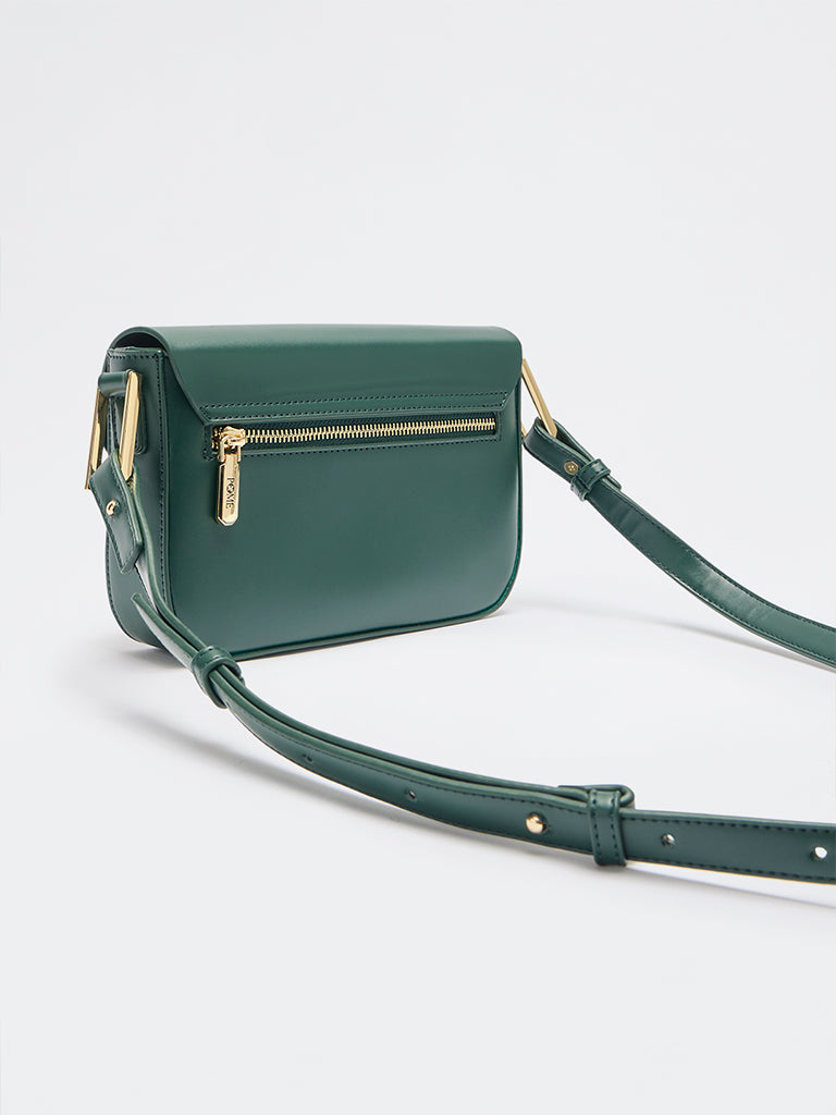 Pome Luxe Paris Flap Closure Leather Sling Bag