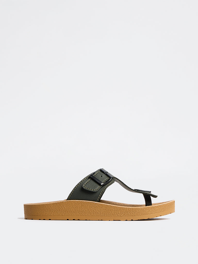 SOLEPLAY Olive Thong-Strap Slip-On Sandals