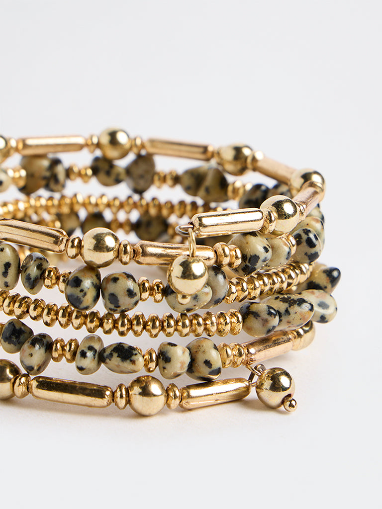 Westside Accessories Multicolour Statement Coiled Bracelet