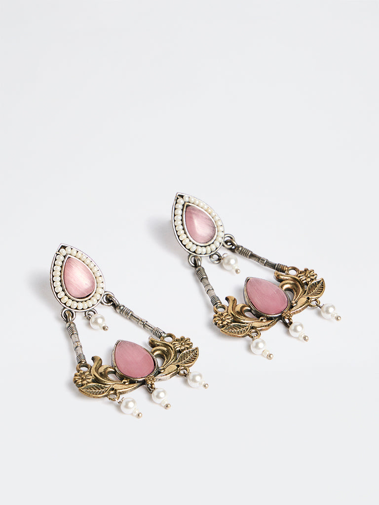 Westside Accessories Multicolour Chandbali Dangler Earrings