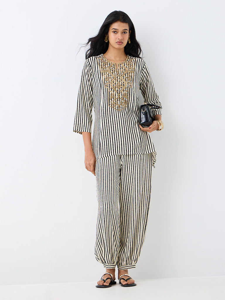 Utsa Multicolour Striped Tunic