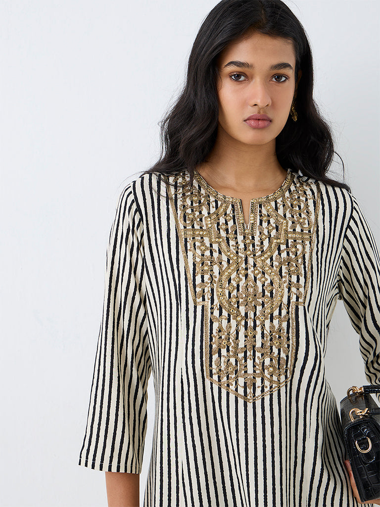 Utsa Multicolour Striped Tunic