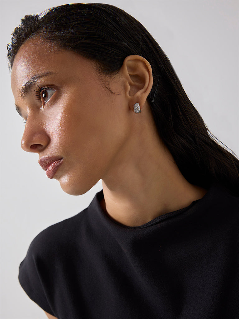 Linear Lab Diamond Hoop Earrings