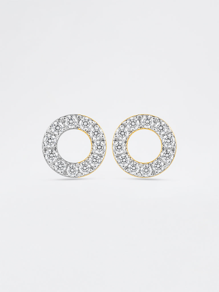 Circle of Life Lab Diamond Stud Earrings