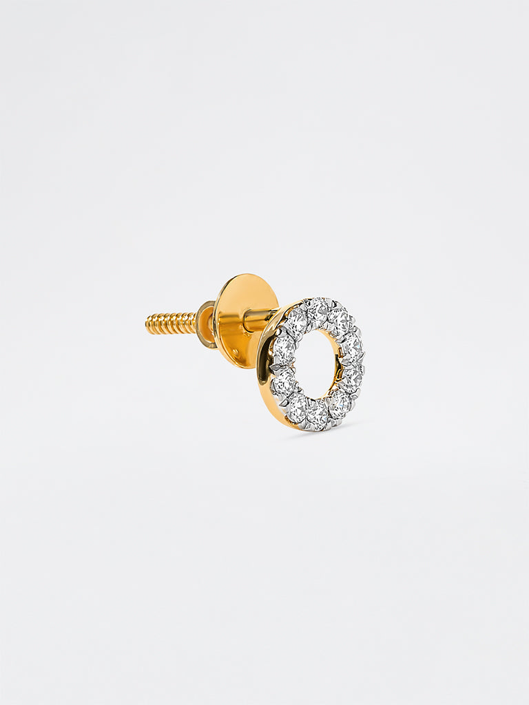Circle of Life Lab Diamond Stud Earrings