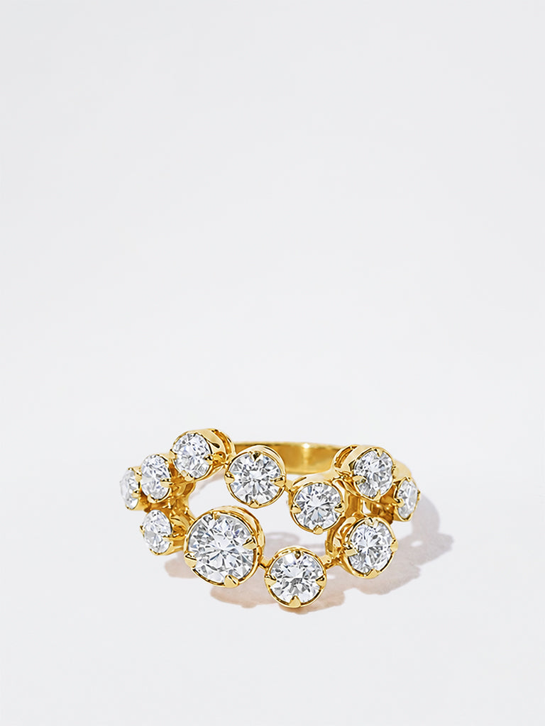 Pome Luxe Gold Harmony Lab Diamond Ring