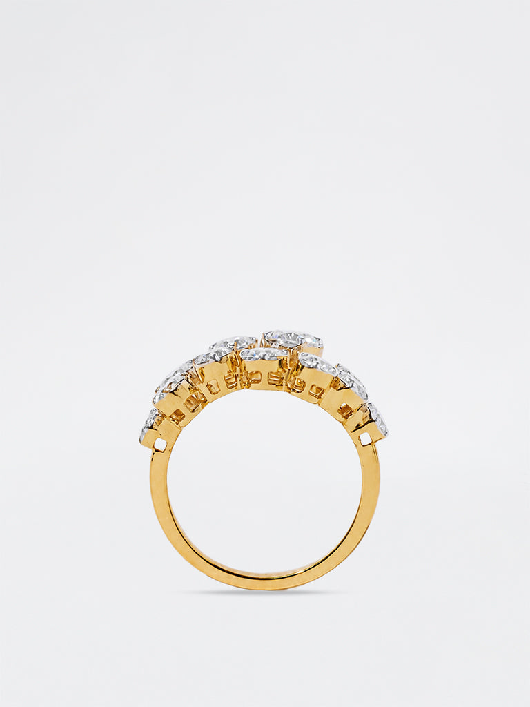 Pome Luxe Gold Harmony Lab Diamond Ring