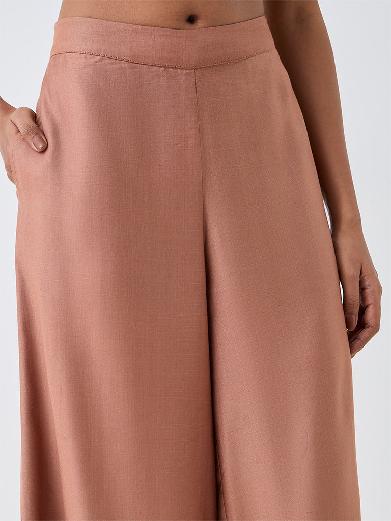 Zuba Dusty Pink Solid Pants
