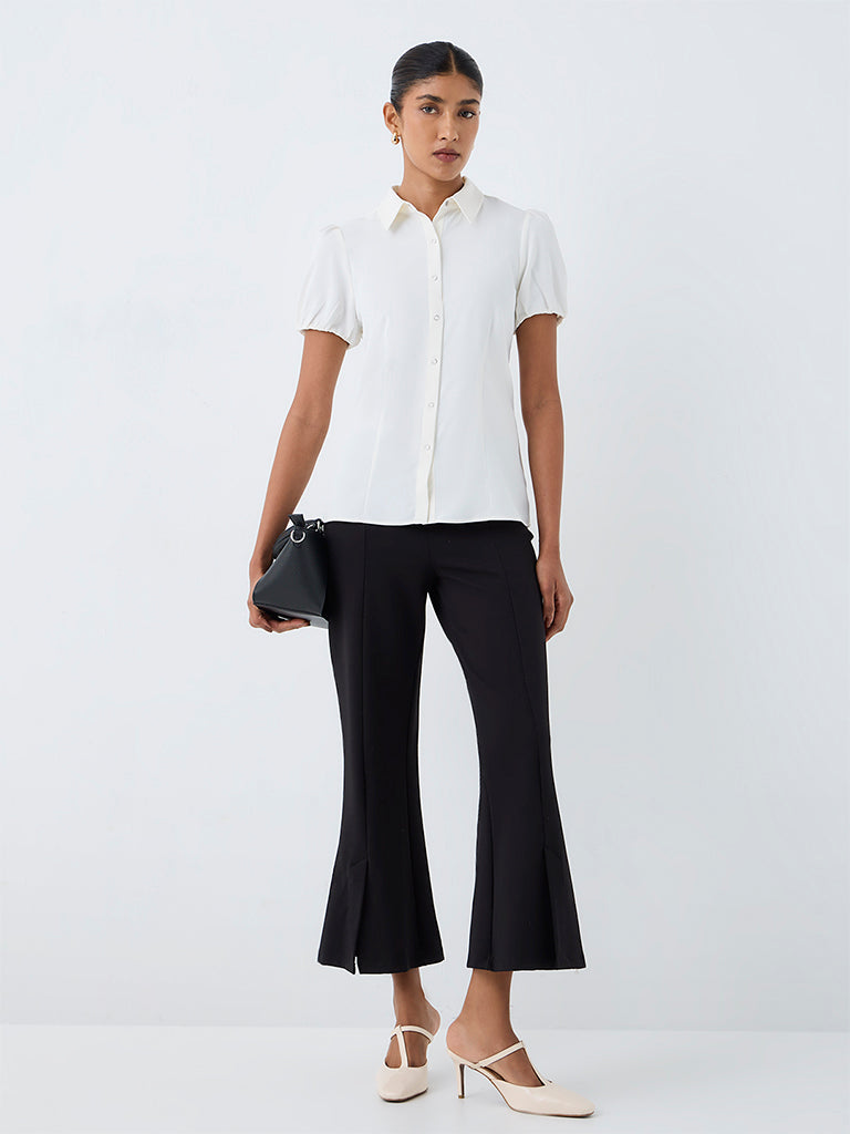 Wardrobe Ivory Solid Shirt