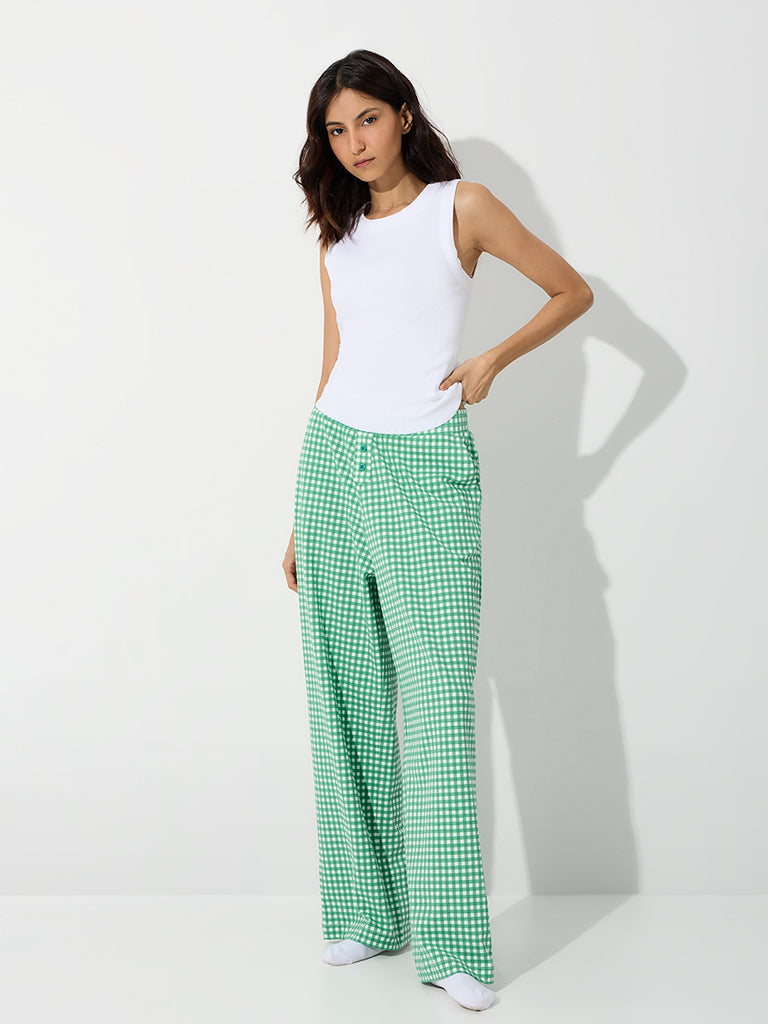 Superstar White Ribbed Cotton-Blend Tank Top