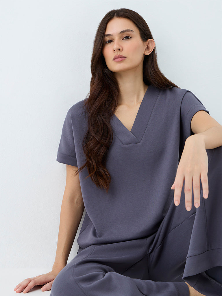 Wunderlove Charcoal Solid T-Shirt
