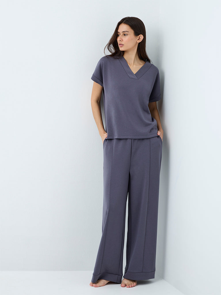Wunderlove Charcoal Solid T-Shirt