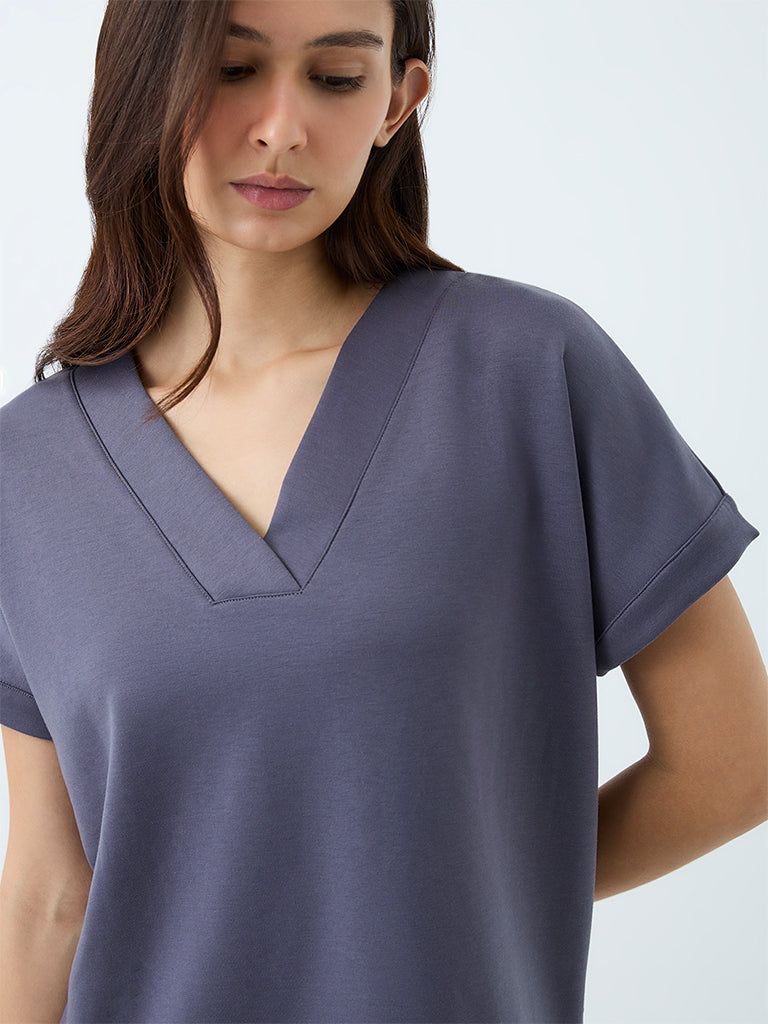 Wunderlove Charcoal Solid T-Shirt
