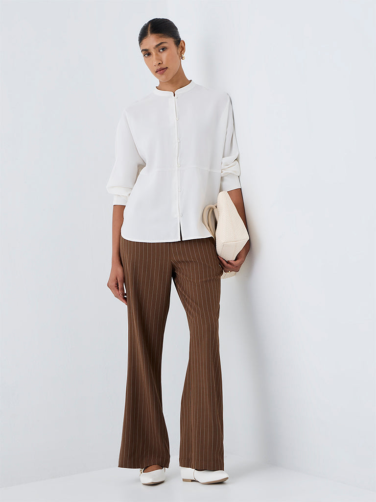 Wardrobe Ivory Solid Blouse