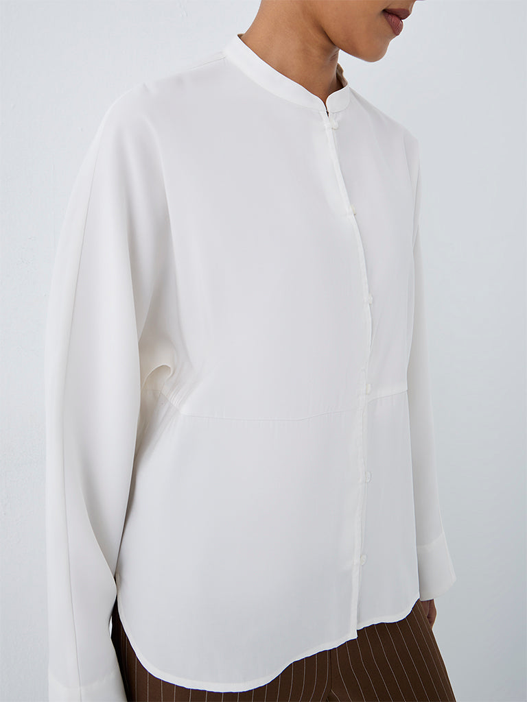 Wardrobe Ivory Solid Blouse