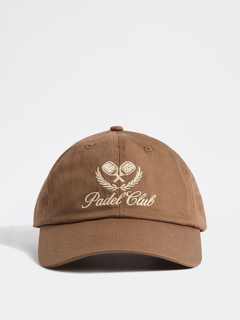 Westside Accessories Brown Embroidered Cap