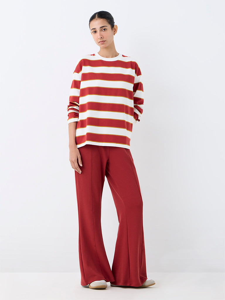 Nuoflexx Red Striped T-Shirt