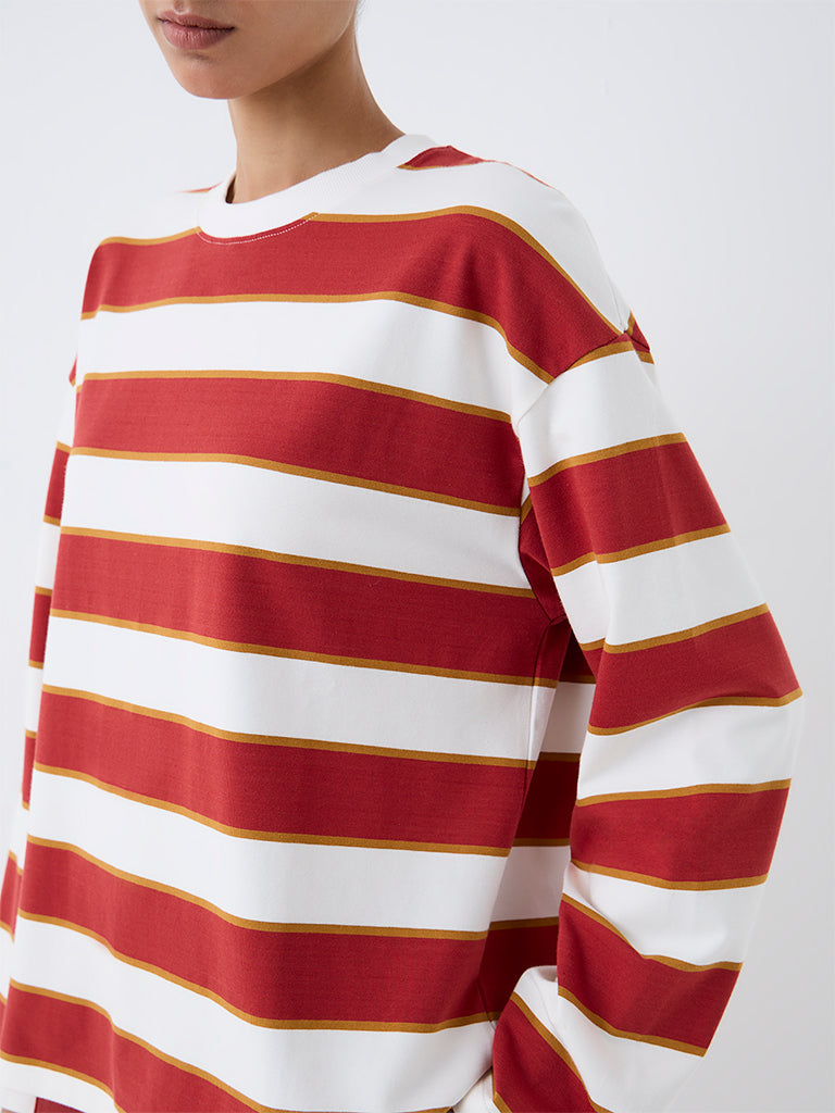 Nuoflexx Red Striped T-Shirt