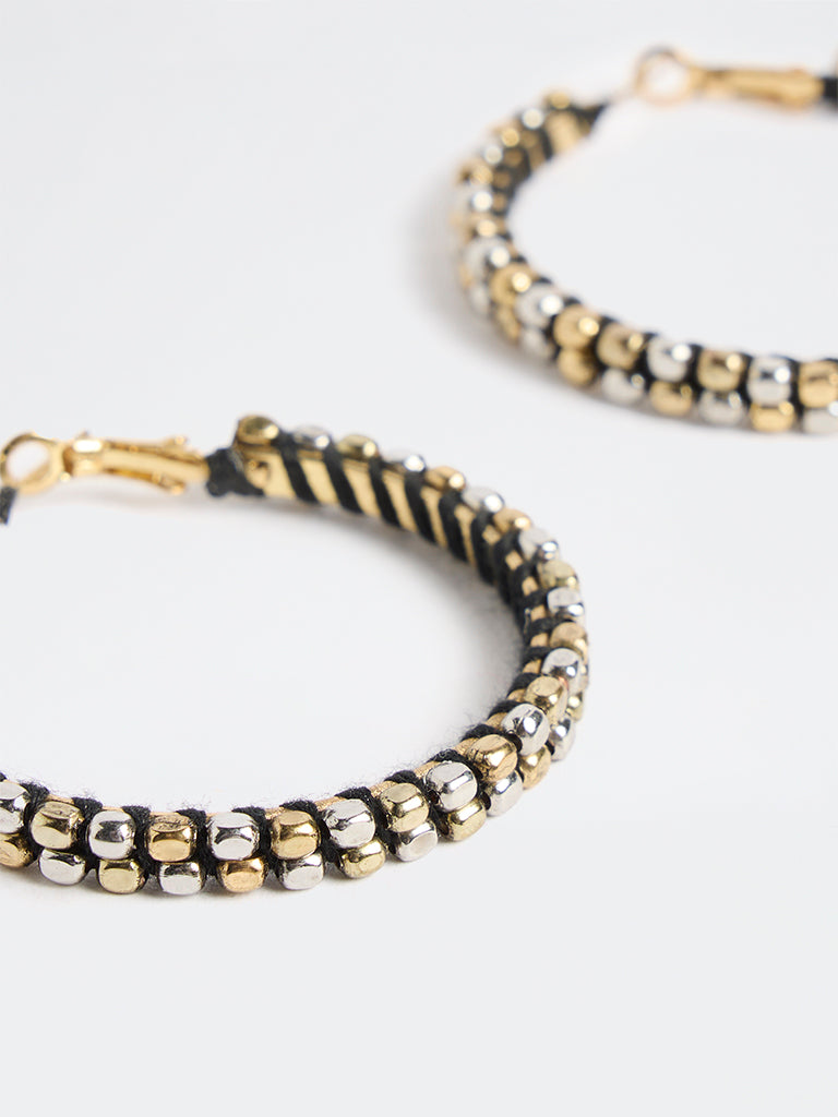 Westside Accessories Multicolour Beaded Hoop Earrings