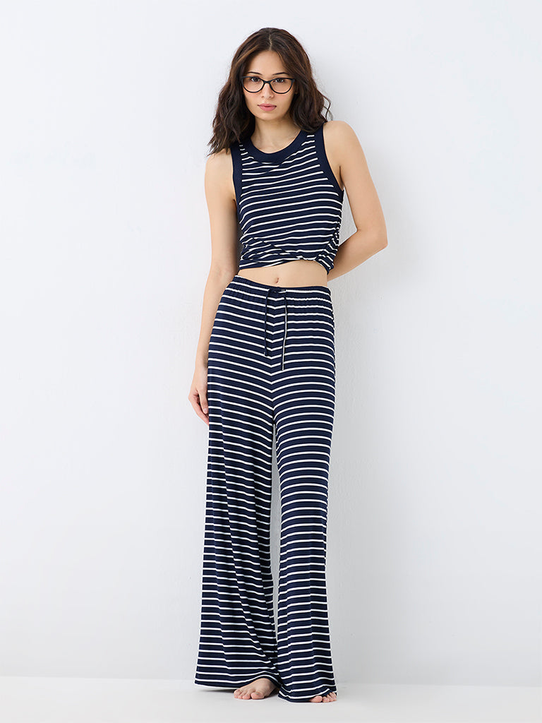 Superstar Navy Striped Tank Top
