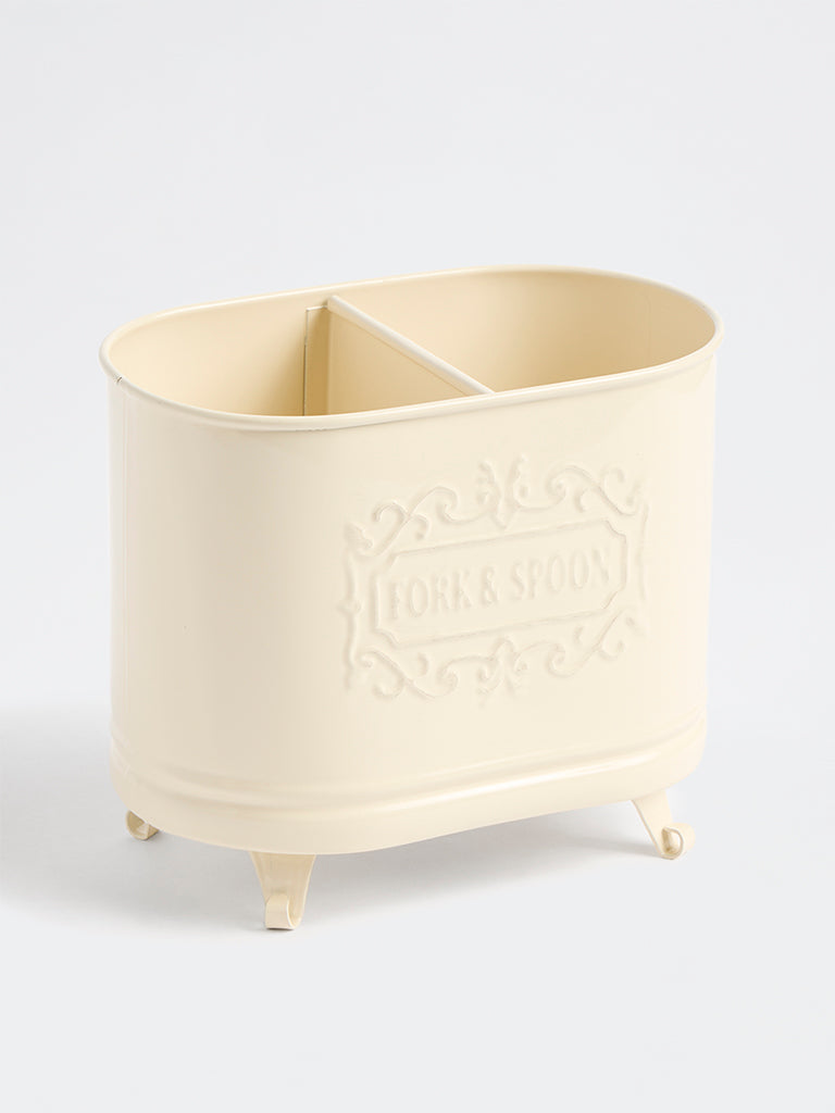 Westside Home Ivory Victorian Style Cutlery Holder
