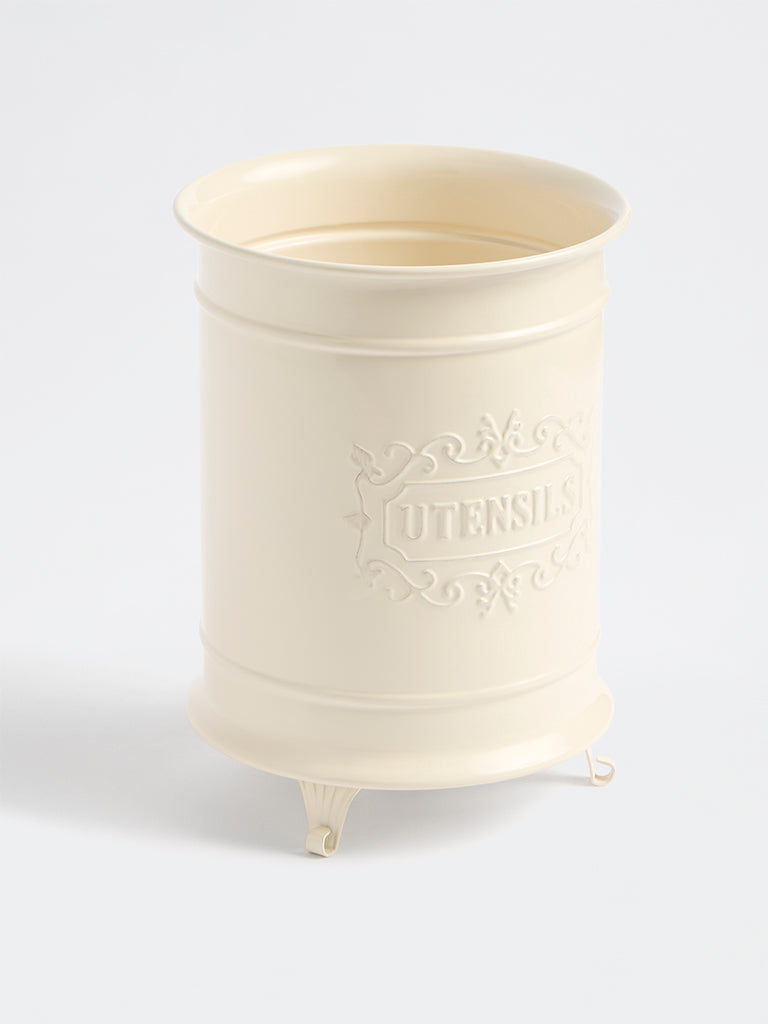 Westside Home Ivory Victorian Style Utensil Holder