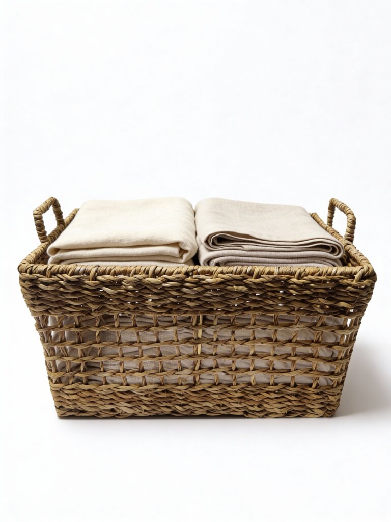 Westside Home Brown Open Weave Basket