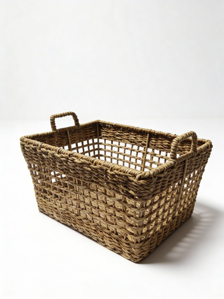 Westside Home Brown Open Weave Basket