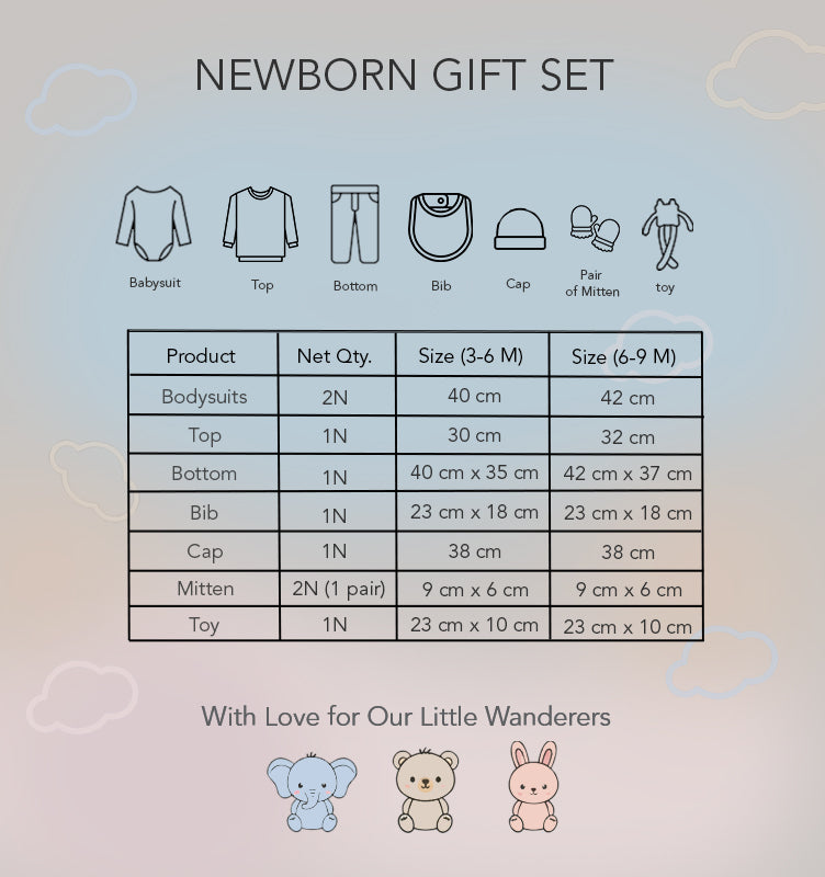 HOP Baby Pink Cotton Gift Set (Pack of 8)