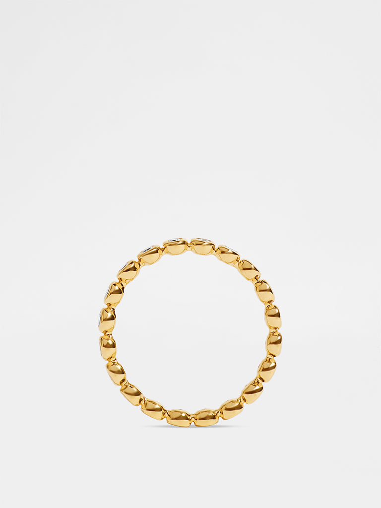 Lab Diamond Bezel Stacker Ring