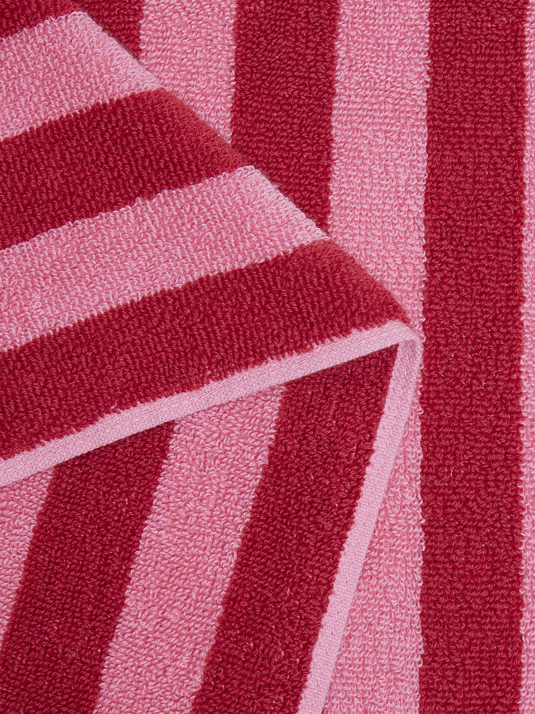 Westside Home Pink Self-Striped Bath Towel