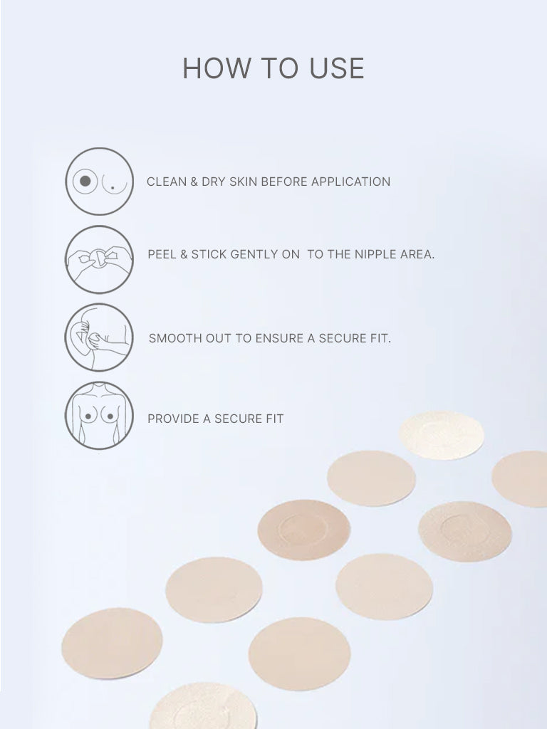 Superstar Fabric Nipple Covers, 10N, 6.5 cm(D)