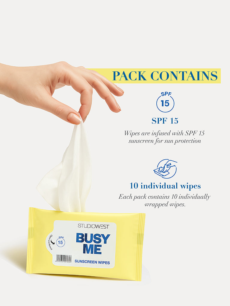 Studiowest SPF 15 Sunscreen Wipes - 10N