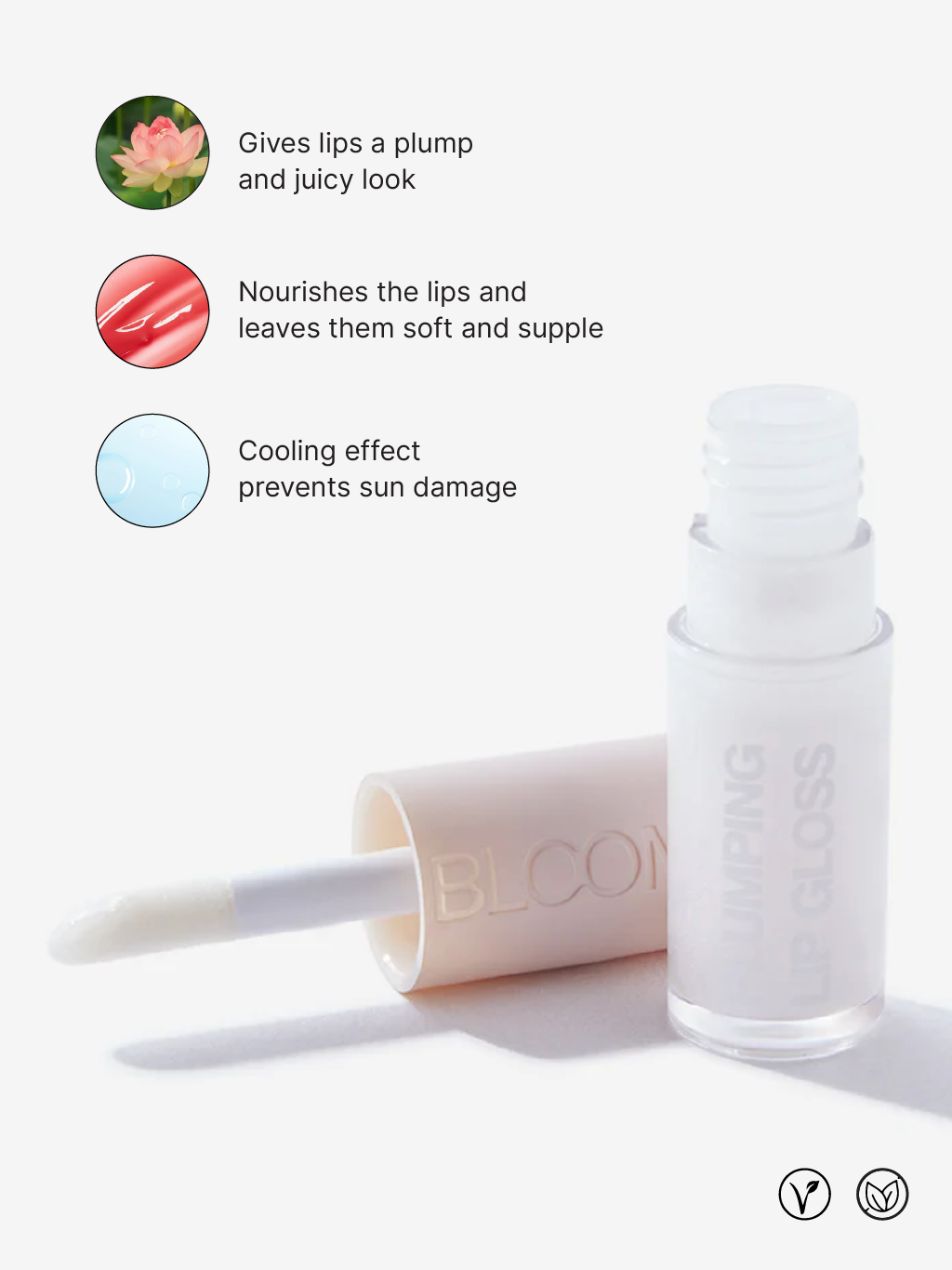 Studiowest Bloom Transparent 01 Crystal Lip Gloss - 7 gm