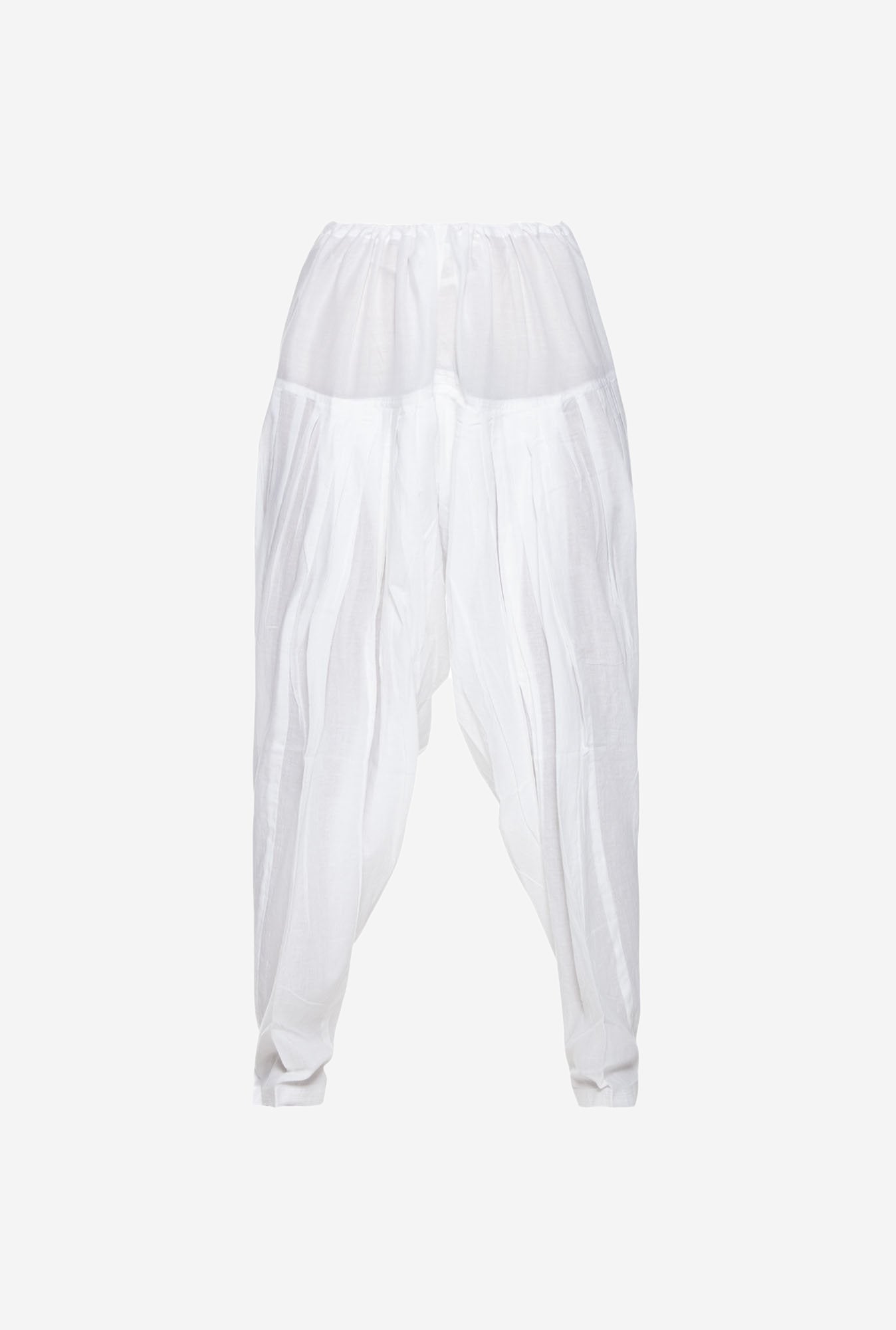 Utsa White Solid Patiala Salwar