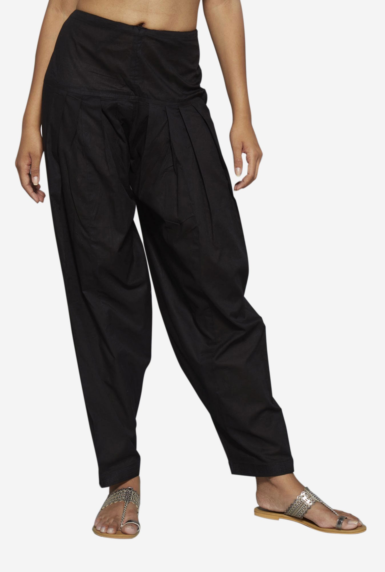 Utsa Black Solid Salwar for women - Westside