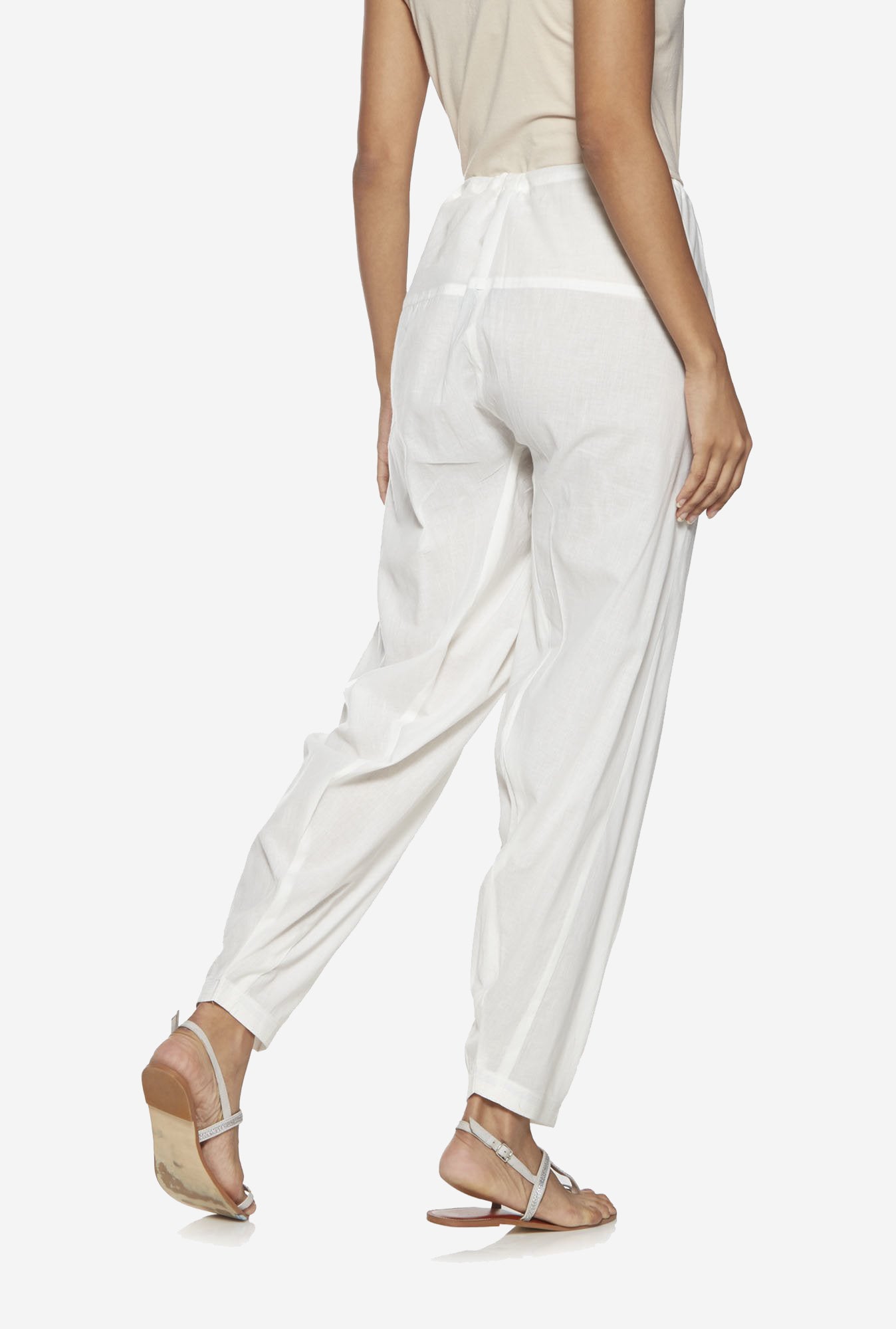 Utsa Off-White Solid Salwar