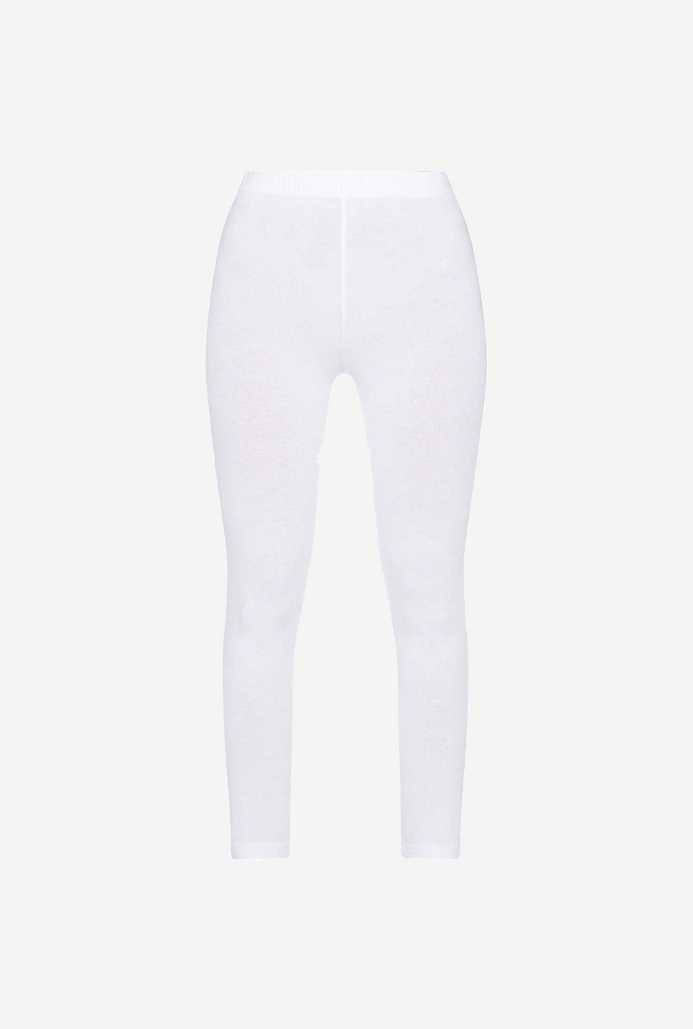 Utsa White Cropped Leggings